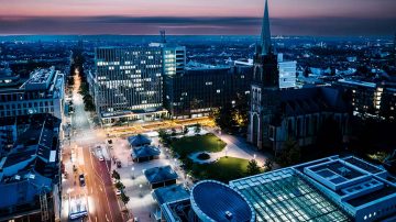 智能照明和杜塞尔多夫智慧城市